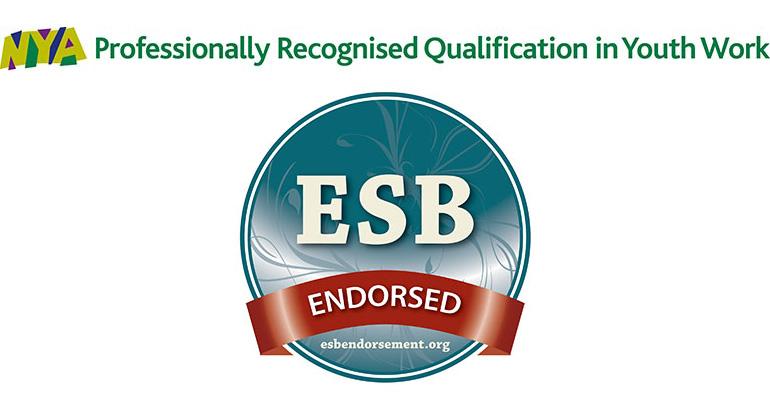 Logos of the National Youth Agency and the Endorsement and Quality Standards Board for Community Development